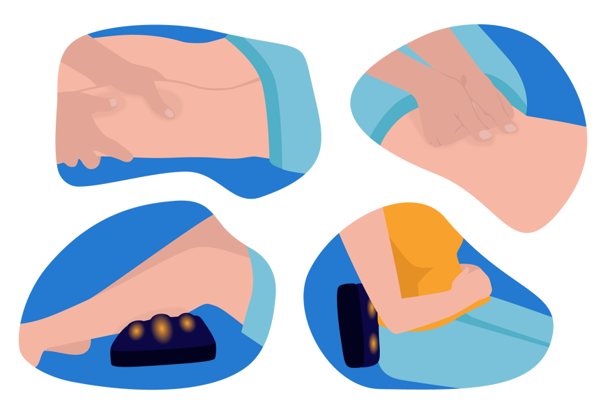 Shiatsu massagekussen